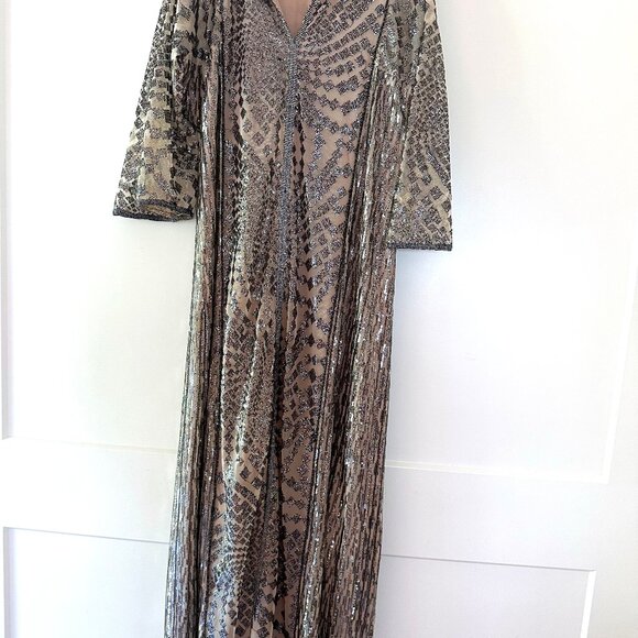 Anna Sui Free People Silver Maxi Dress - Picture 3 of 5